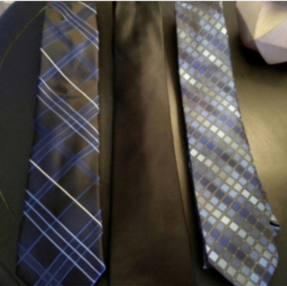Stylish Blue and Black Ties Set Perfect For Formal Occasions Business  Career